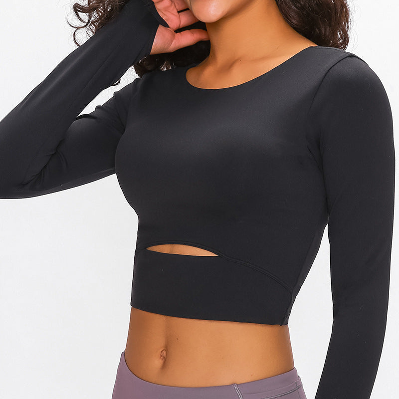 Women's Yoga Long-sleeved Crop Top