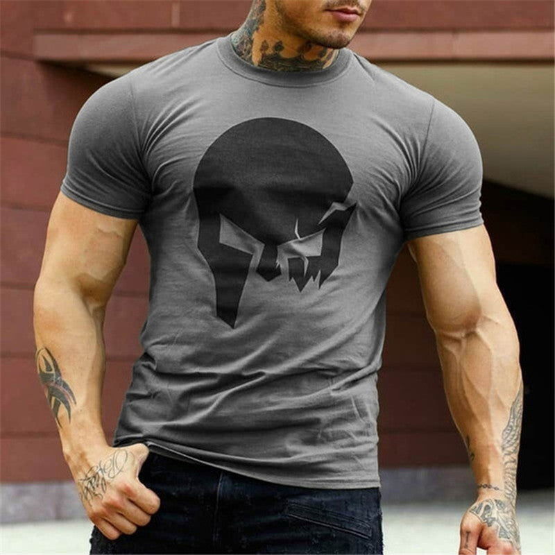 Mens Skull Graphic Muscle T Shirt