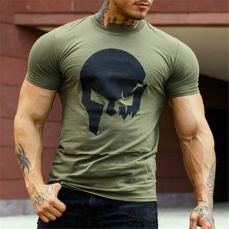 Mens Skull Graphic Muscle T Shirt