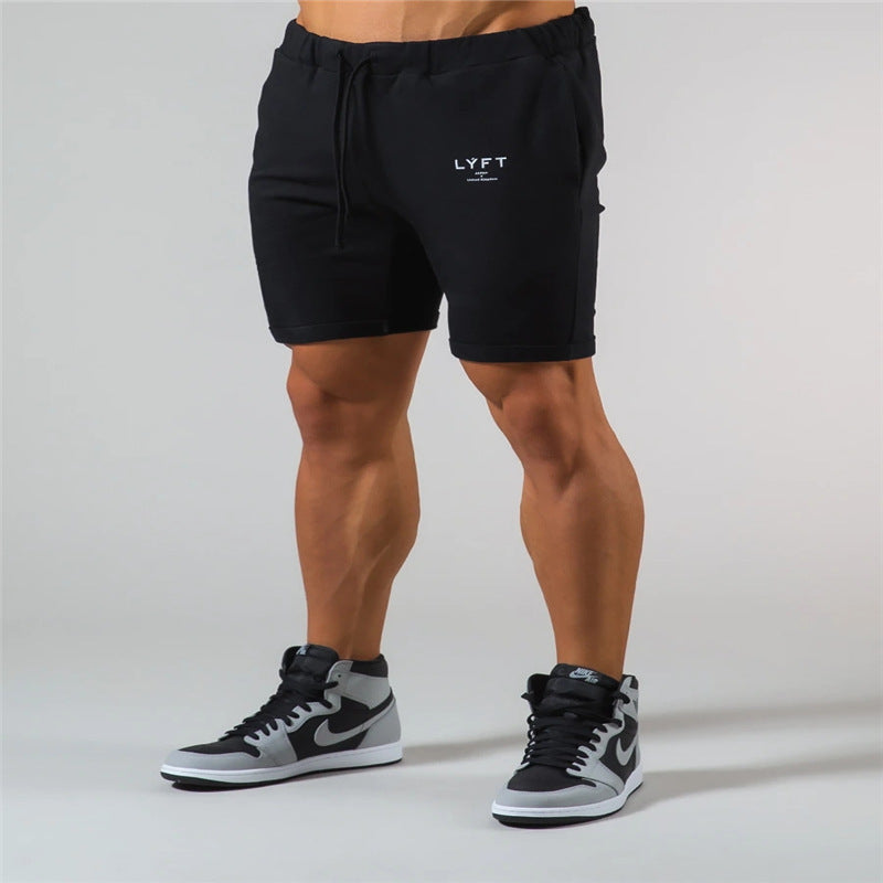Men's Bodybuilding Gym Cotton Slim Shorts