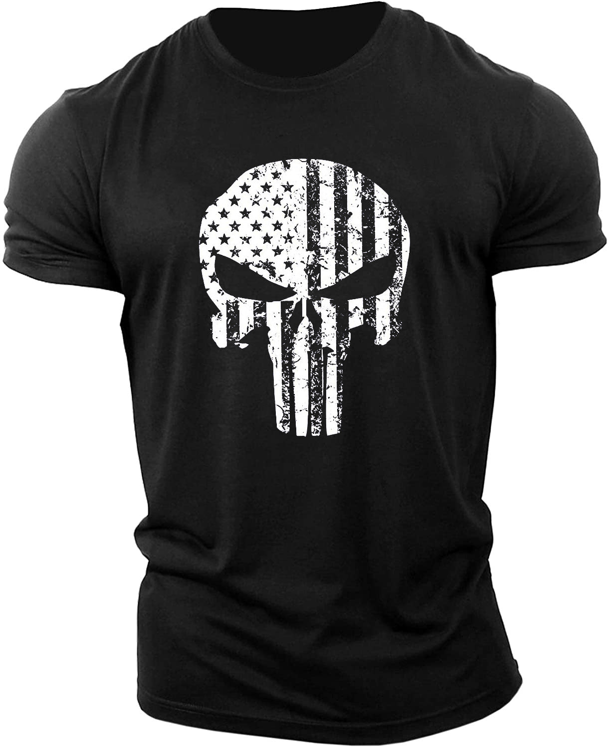 Men's Skull Workout Muscle T-shirt