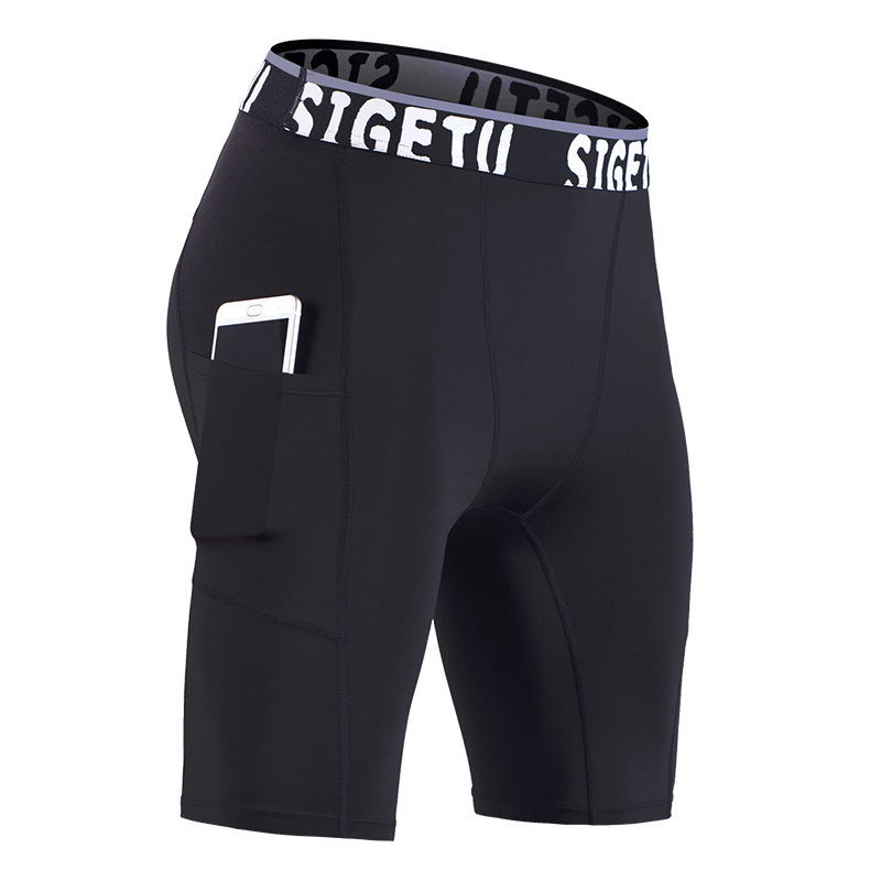 Men's Compression Shorts with Side Pocket