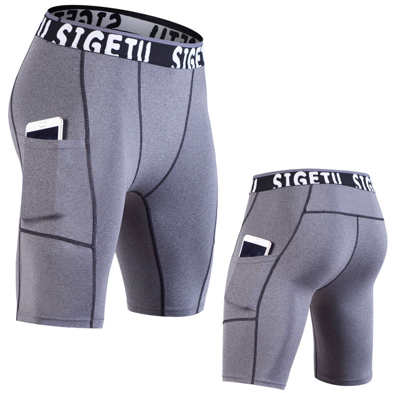 Men's Compression Shorts with Side Pocket