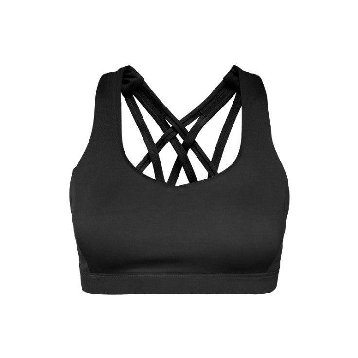 Women's Sports Fitness Shockproof Pro Sports Bra With Pad