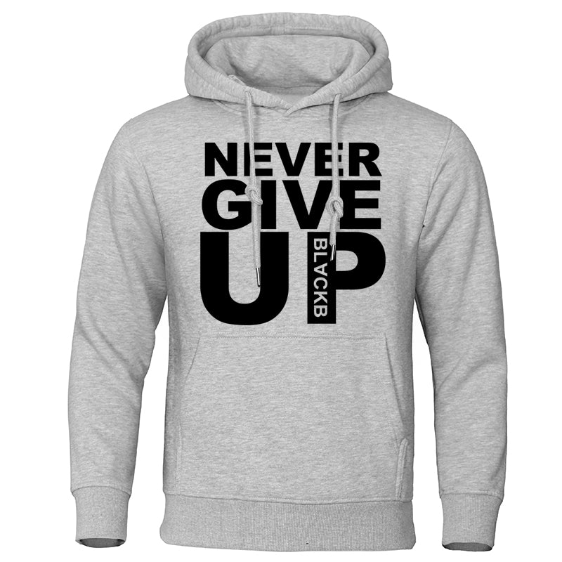 Never Give Up Motivation Hoodie