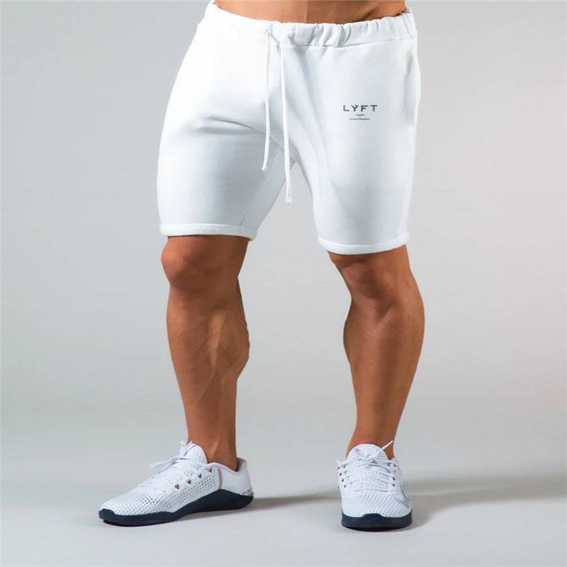 Men's Bodybuilding Gym Cotton Slim Shorts