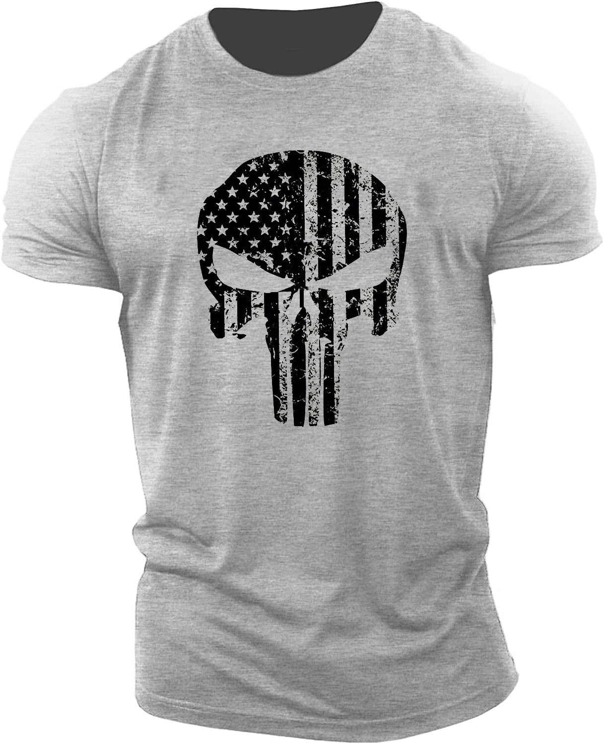 Men's Skull Workout Muscle T-shirt