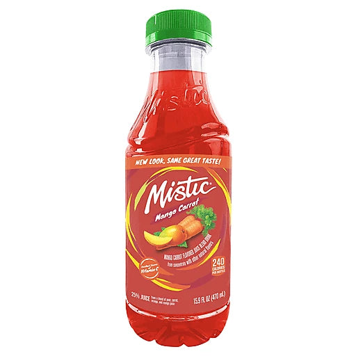 Mistic Grape Strawberry Juice, 16 fl oz (12 Bottles)