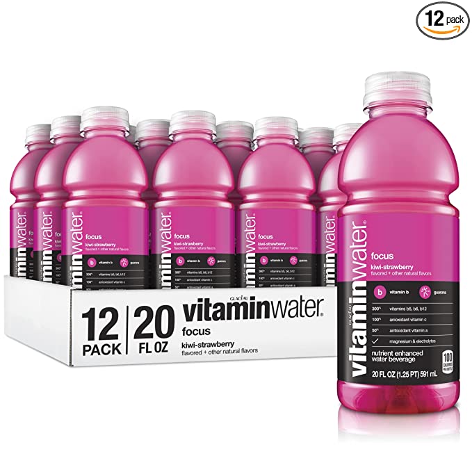 Vitaminwater, Electrolyte Enhanced Bottled Water with Vitamin B5, B6, B12, 20 fl oz